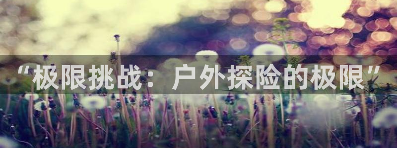 3377体育全网：“极限挑战：户外探险的极限”